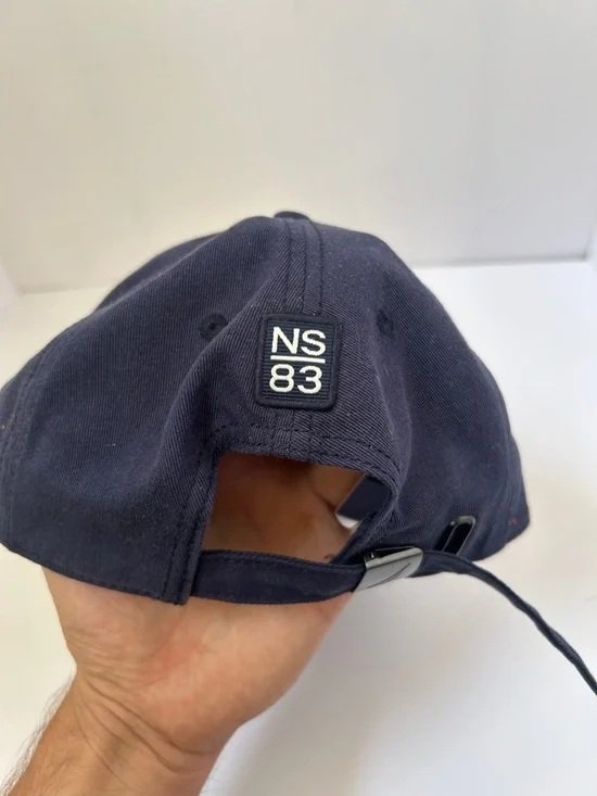 Nautica Embroidered Sail Logo Hat - Navy Blue - Picture 3 of 4
